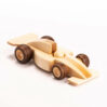 handmade wooden toy car model F1 McLaren with one stripe