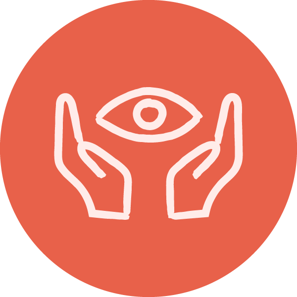 Hand-eye coordination icon
