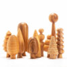 11 wooden trees toys